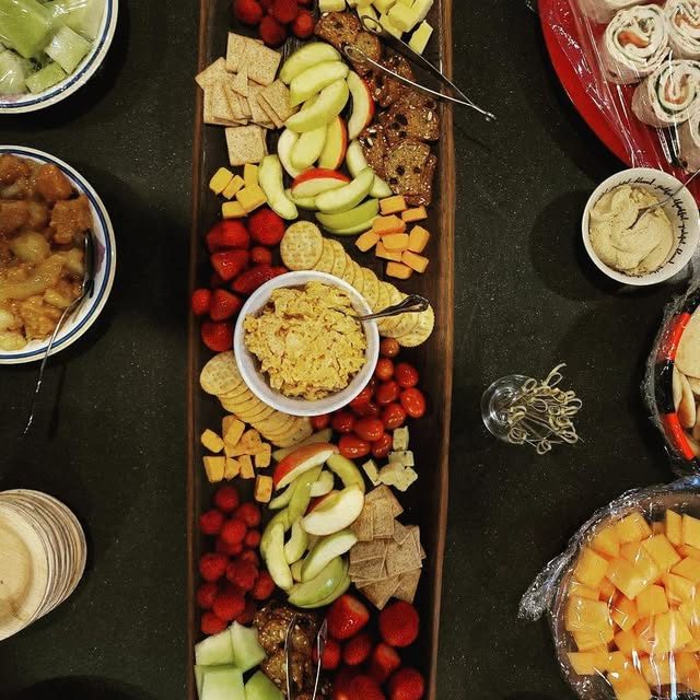 Post Exchange Catering dessert shared on Instagram, December 21, 2021