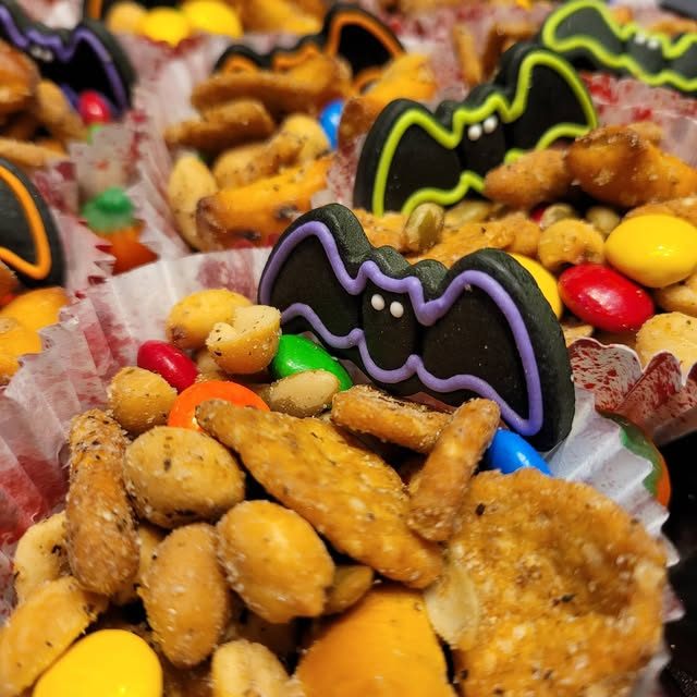 Post Exchange Catering spread shared on Instagram, October 29, 2021